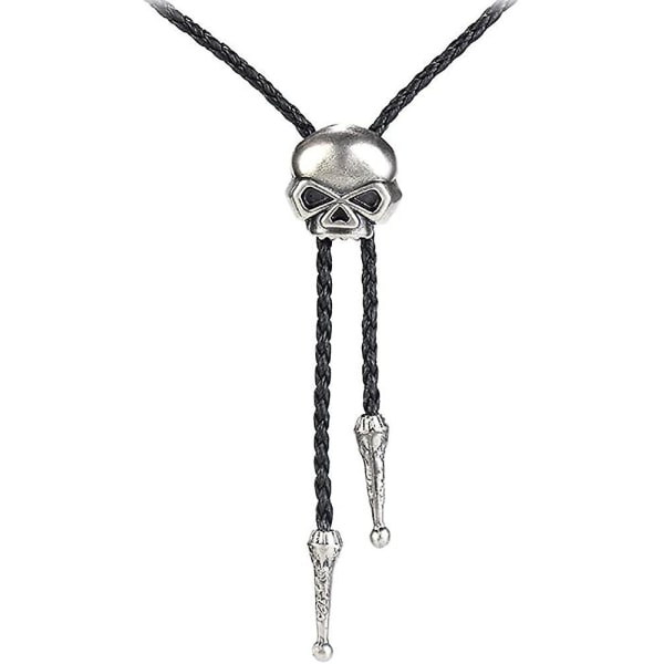 Män Kvinnor Legering Halsband Vintage Skull Bolo Tie Halsband
