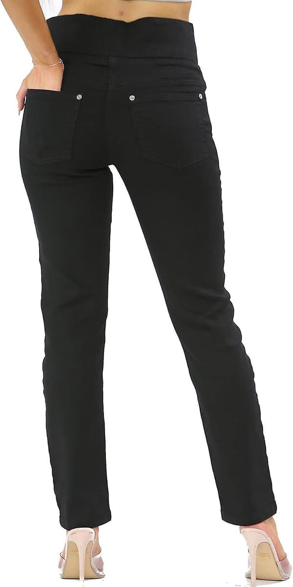 Elastiska jeans med hög midja, magkontroll och stretch, Storlek 10-24