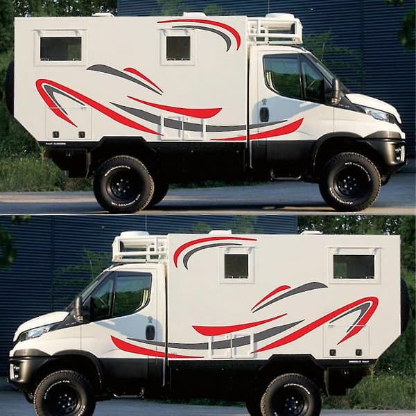 Universal Kroppsdekal för Husbil, Husvagn och Trailer - DIY-Ränder