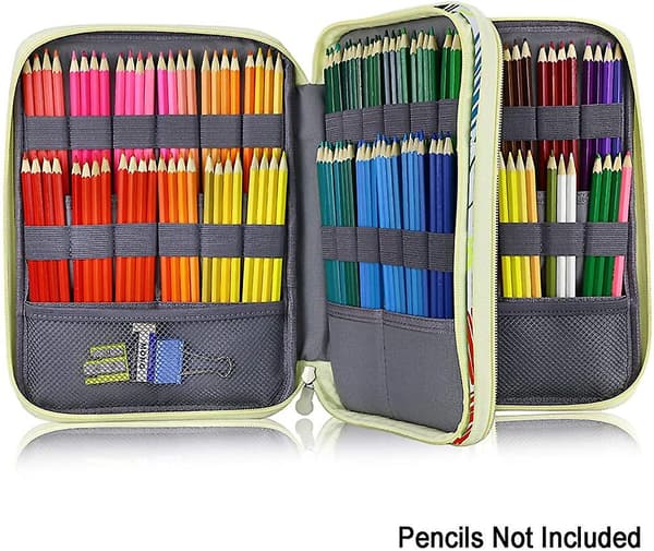 Pouch-veske for blyanter og penner med stropp og stor kapasitet, praktisk og solid 192