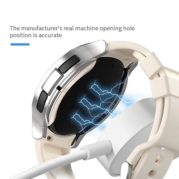 Törmäyksenesto Mattapintainen Kellon Kuori Samsung Galaxy Watch6 44mm:lle, PC Ontto Suojakehys Red