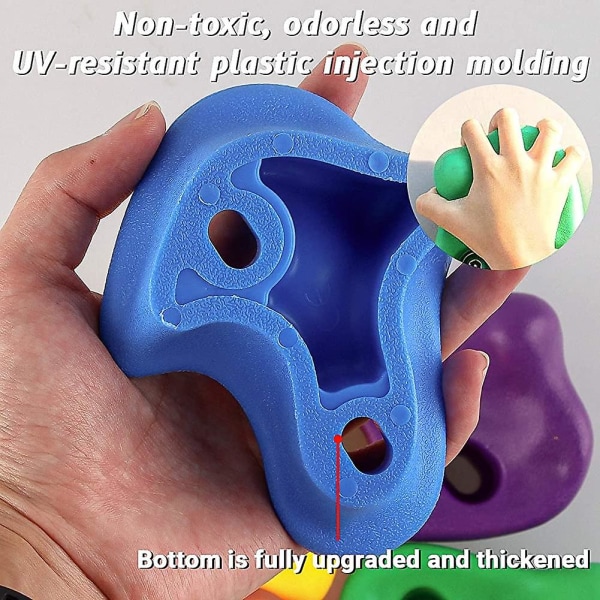 Rock Climbing Holds, 10 bits Kids Climbing Holds, Textured Climbing Holds High