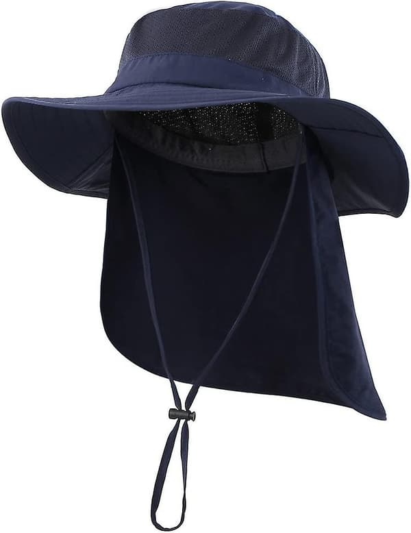 Utomhus Upf50+ Mesh Solhatt Bred Brätte Fiskehatt Med Acsergery Nackskydd Present