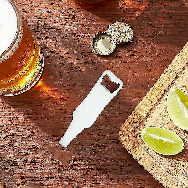 Rustfri Stål Flad Oplukker Bartender Oplukker Til Bar, Simpel Og bottle opener