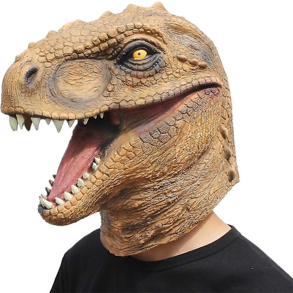 Dinosaurusnaamio Lateksi Dinosaurus Pää Naamio Uutuus Halloween Asu Juhlat Eläin Jurassic Pää Naamio
