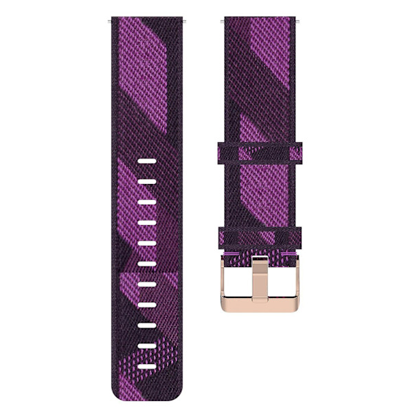 Nyloninen vaaleanpunainen soljellinen säädettävä ranneke Samsung Galaxy Watch 5 40mm/44mm/Watch 5 Pro 45mm -kelloon Purple Stripe