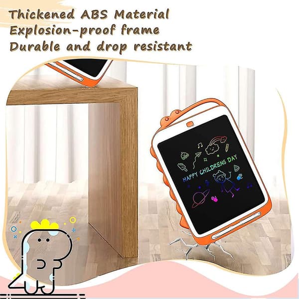 Lcd-ritplatta Barnleksaker Ljusa Färgglada Lcd-ritplattor orange 10inch