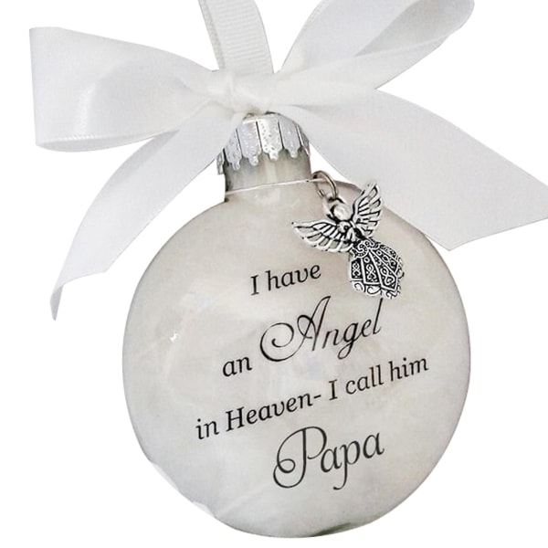 Angel In Heaven Julhängsmycke Memorial Ornament Feather Ball Tree Decor A14