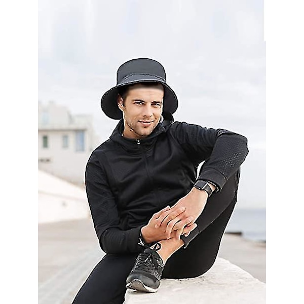3-pak Bomulds Bucket Hat Sommer Solhat UPF 50 UV Beskyttelse Solkasket Fiskerhat til Unisex Kvinder Mænd Udendørs Sport Vandring Camping Rejser