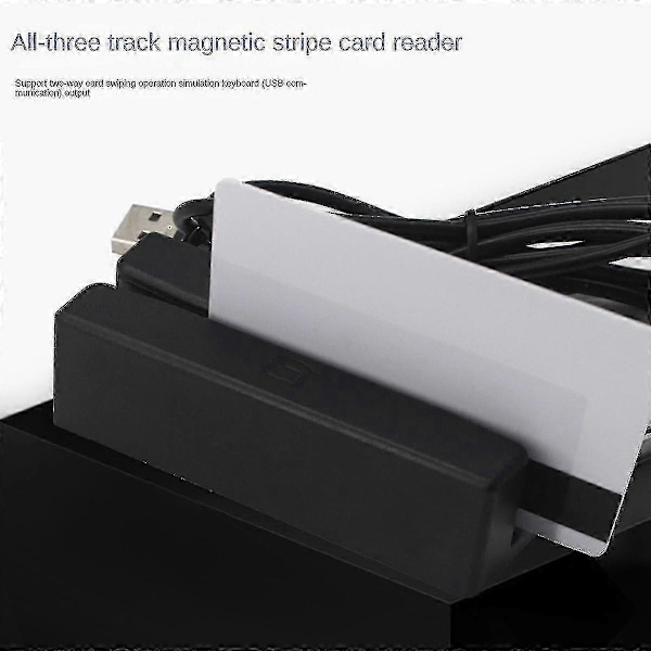 MSR90 USB Magnetisk Stripe Kortläsare Kortläsare Stripe 3 Spår Mini Swiper för USB PC