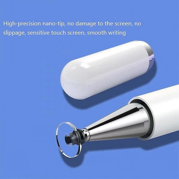 Gradient Passiv Stylus för Telefoner/Surfplattor Pekskärmar 2-i-1 Hög Precision Magnetisk Stylus Penna Green