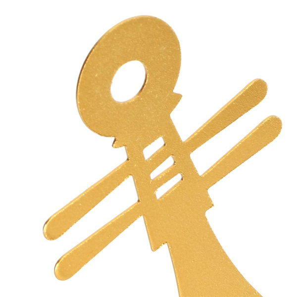 Pibeinstrument Ornament, Boligdekoration, Gylden Kreativ Pibeform til Skrivebordsdekoration til Smukke Gaver
