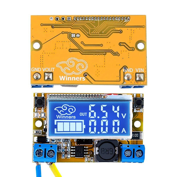 DC-DC justerbar spänningsregulator DC Buck Converter 5-23v till 0-16.5v 3a Step-down strömförsörjningsmodul