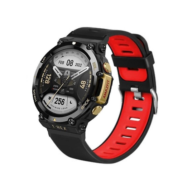 Tofarget sportsreim til Huami Amazfit T-Rex 2, silikon armbåndsrem erstatning