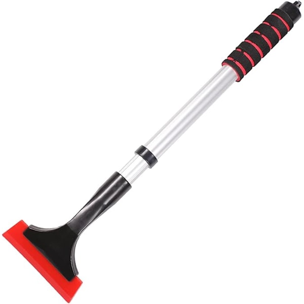 Isskrape for biler, snøskrape for frontrute, justerbar lengde (42-63cm) Auto frontrute vindu snø