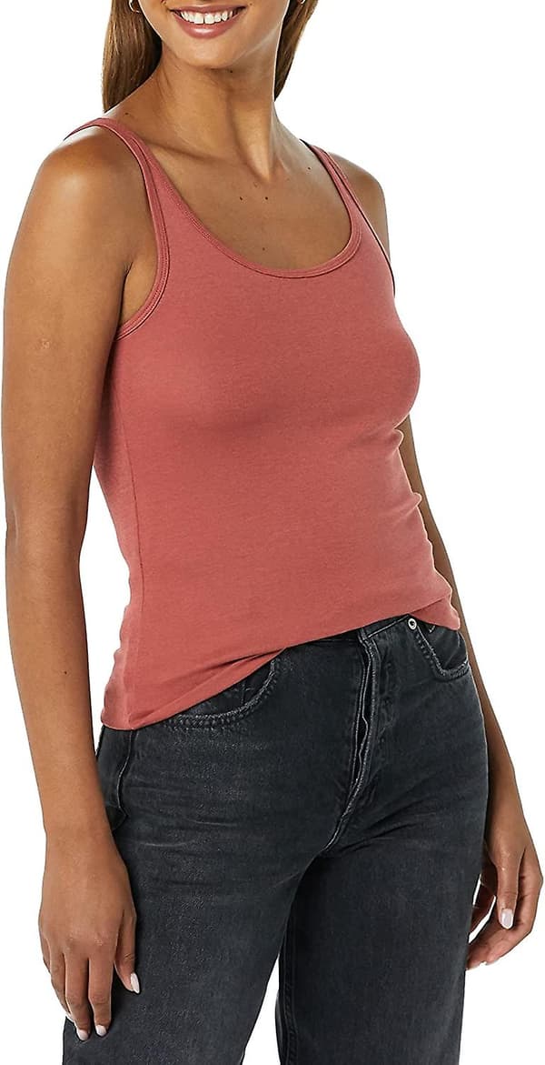 Dame Slim-fit Tynd Stroptop, Pakke med 2 Style 9 S