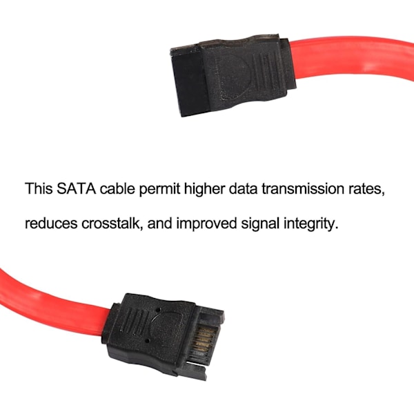 Sata 7pin Han til Sata Hun Forlængerkabel, 2 stk - 50cm