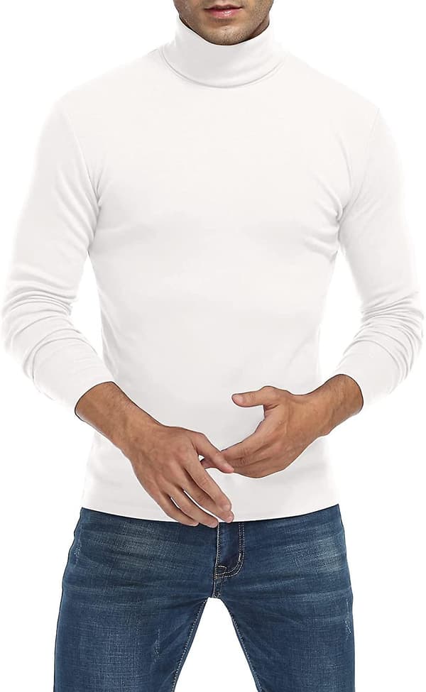 Herr tröja med polokrage, slim fit, långärmad