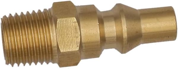Propangas RV Quick-Connect Fitting - til brug med lavtryks propansystemer, nem installation 1/4\" NPT x Full Flow hanstik til grill/bil