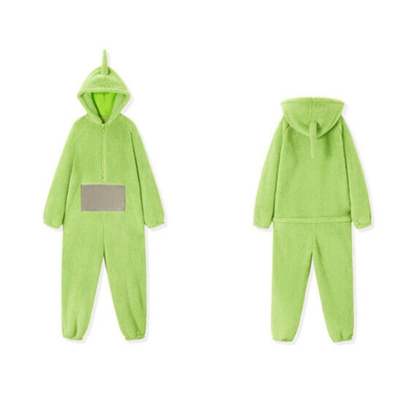 Unisex Teletubbies Kostymer Disi Onesies Lala Cosplay Pyjamas Vuxen Pyjamas Djur Sovkläder Jumpsuit grön M