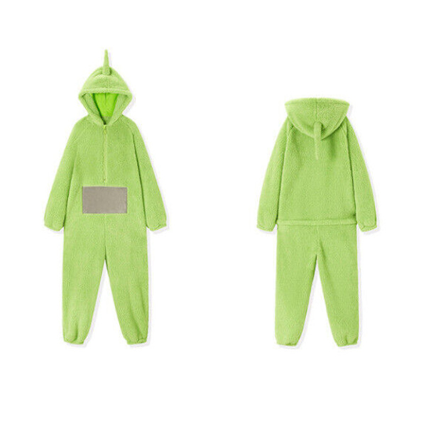 Unisex Teletubbies Kostymer Disi Onesies Lala Cosplay Pyjamas Vuxna Pyjamas Djur Sovkläder Jumpsuit gul S