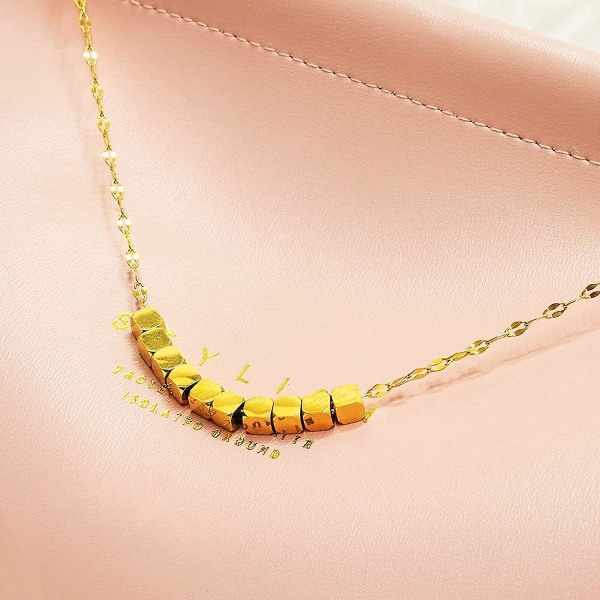 Halsband, kubhalsband i rostfritt stål, hängande chokerhalsband Snygga smycken för kvinnor