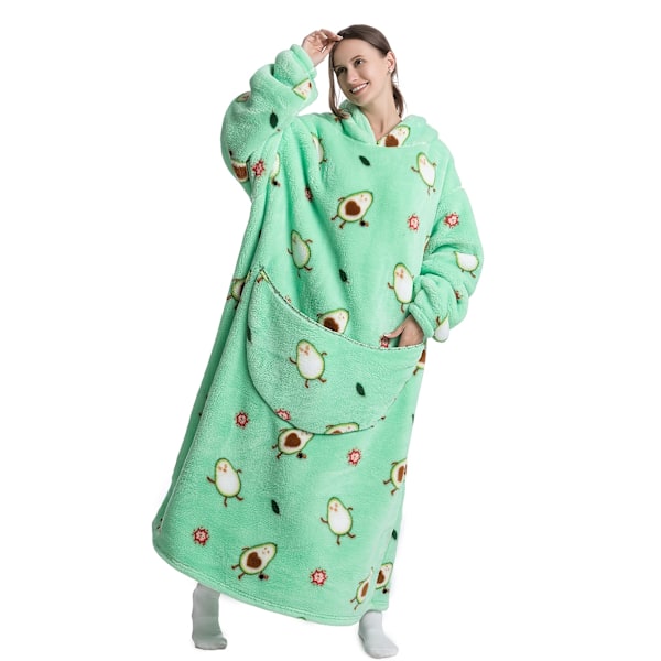 wearable sports hoodie oversized termisk jumper Lazy hoodie plus lang husbeklædning A013