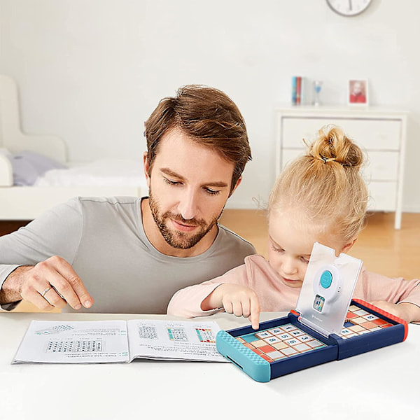 Katea Magic Block Spil til Børn 6-8 År - Hurtigt Tempo Hoved mod Hoved Firkantet Skiftende Race Brætspil til Familie og Voksne Cubeboard Uddannelse Farve Måtte
