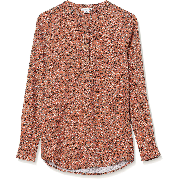Langærmet vævet bluse til kvinder Style 3 XXL