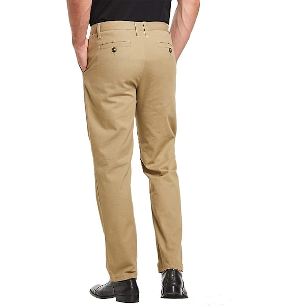 Chino-byxor för Yetsye män Casual Chinos Regular Fit Smart Pants