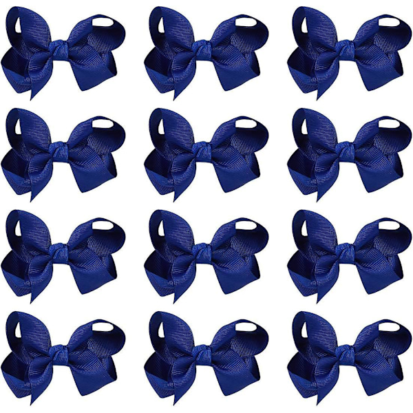 12 kpl Pieniä tyttöjen hiusrusetteja grosgrain-nauhaa, boutique-rusettiklipsi, rusetti, ihana