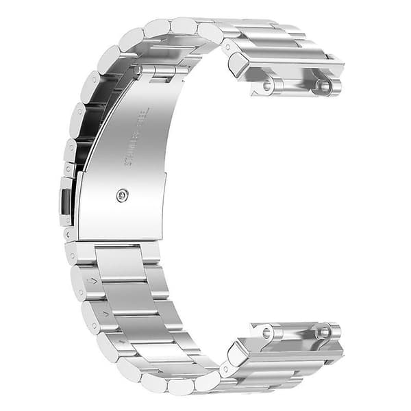 Tre-leddet armbånd i rustfrit stål til Huami Amazfit T-Rex 2, med foldbart spænde