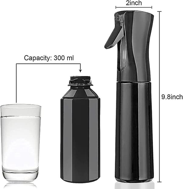Tom Hårsprayflaske 300ml Trigger Sprøjte Tåge Genopfyldelige Sprayflasker