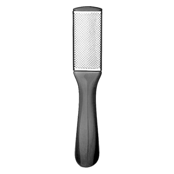 Fodskrubber, pimpsten til fødder, bedste fodpleje pedicure metaloverfladeværktøj til at fjerne hård hud. Black - Double Sided