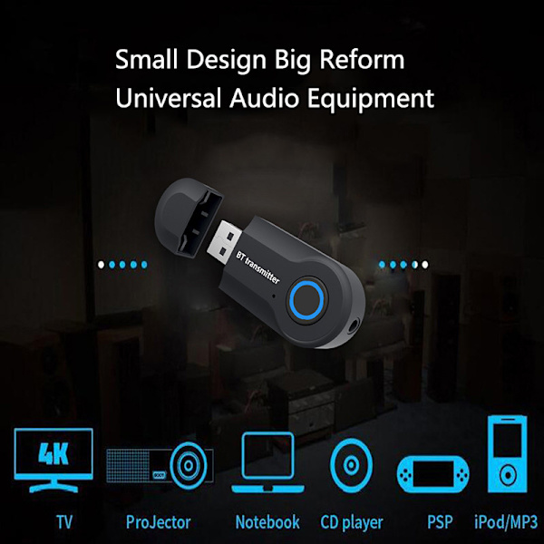 USB Bluetooth transmitter 3.5 Audio adapter set-top boks TV computer Bluetooth stereo audio transmitter