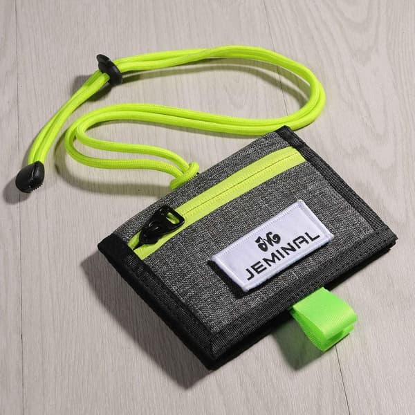 Canvas Halsstropp ID-Kortholder Badgeholder Justerbar Lanyard Light Grey