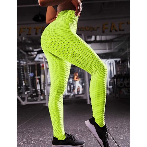 Naisten seksikkäät korkeavyötäröiset Butt Scrunch Push Up Vatsaa Kontrolloivat Leggingsit Joustavat Kuntosalille