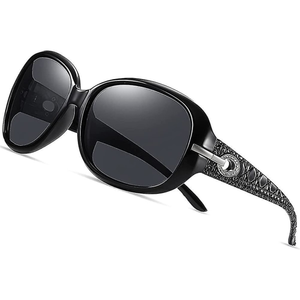 Överdimensionerade solglasögon för kvinnor Retro lätt båge Big Lens Women Style4