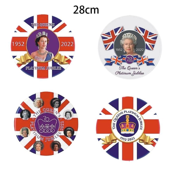 4 st Queen Sticker Rolig bildekal Fönsterdekal för fordon Bildekaler, Queen Sticker, Car Window Cling, Queen Elizabeth Ii Commemor