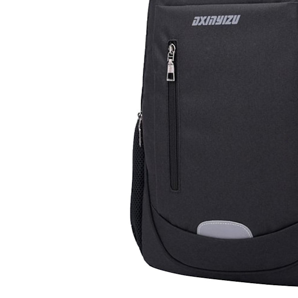 Ny ankomst Laptop Ryggsäck för resor Slim Dator Ryggsäckar med USB Laddningsport, Vattenavvisande College Skolväska black