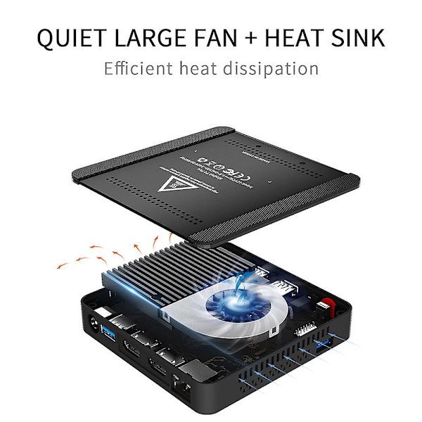 Mini PC -tietokone, pienikokoinen, kaksois-WiFi, monipuolinen koti- ja toimistokäyttöön US