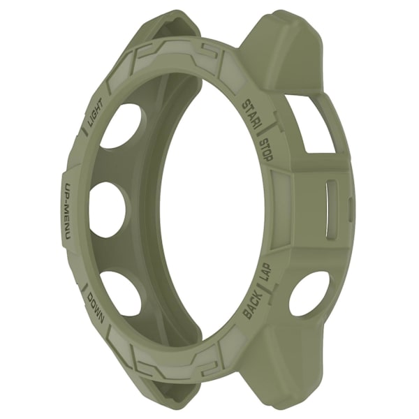 TPU-klockfodral för Garmin epix Pro 51mm/(Gen 2) 51mm /Fenix 7X Pro / 7X, Anti-Scratch Hollow Cover Jungle Green