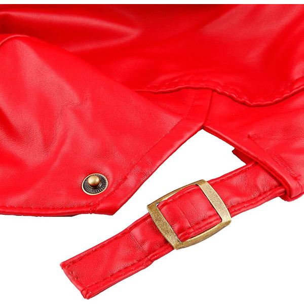 Platt kepsar för män. Pu läder Newsboy Peaked Cabbie Ivy Gatsby baskerhatt körning Red