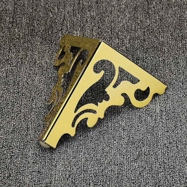 4 st möbelben i metall, moderna soffbordsskåpsben för reparation och restaurering av byrå, garderob, tebord, bänkskivor, säng, viktkapacitet Gold 15cm 6inch