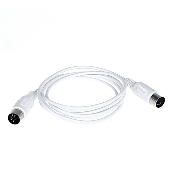 MIDI-kabel för musikredigering, dubbeländad 5-polig anslutning, elektroniskt orgel, 3 meter