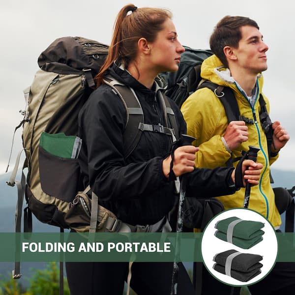 2-pack Sittdyna, Vikbar Sittdyna, Värmeisolerande Sittdyna 40 x 30 cm Vandringstillbehör för Camping Picknick