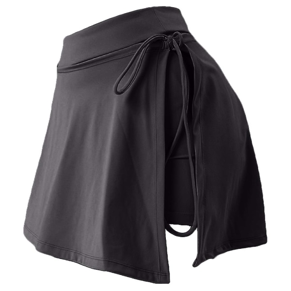Sorte Tennis Skorts Nederdele Med Lommer Til Kvinder Snørebåndsnederdel Til Pige Atletiske Nederdele Trænings Skorts black S