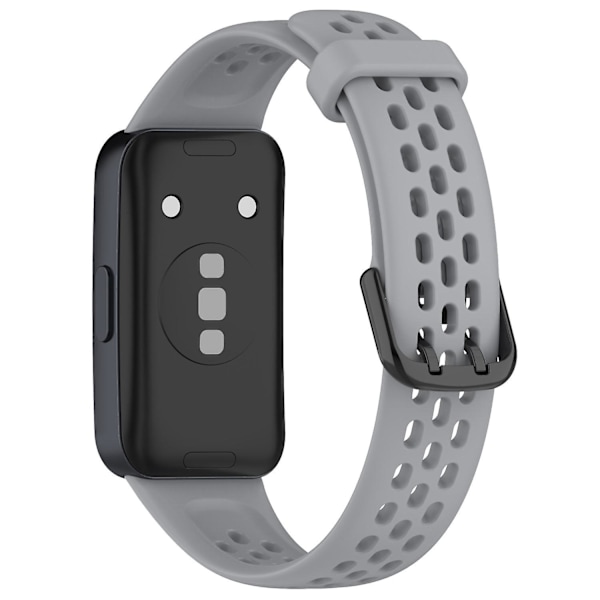 Blød Silikone Åndbar Udskiftningsrem til Huawei Band 8 Grey