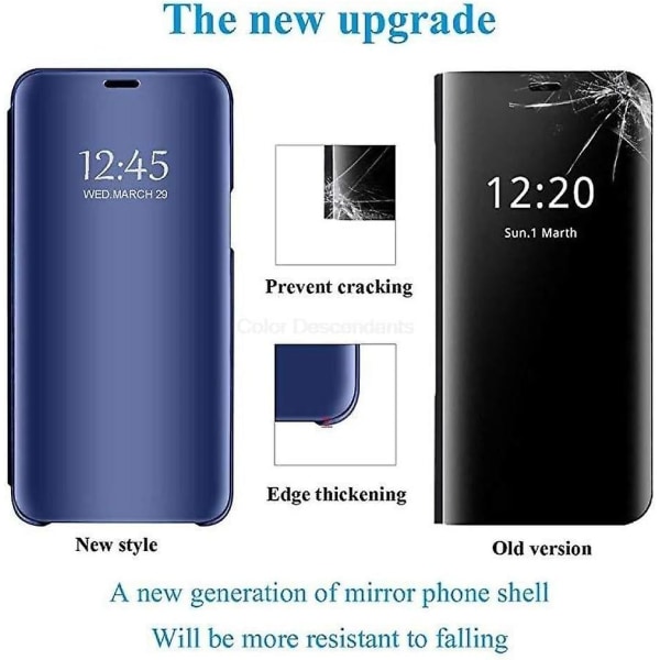 Samsung Galaxy S10 Plus Clear View Folio- case - Blå