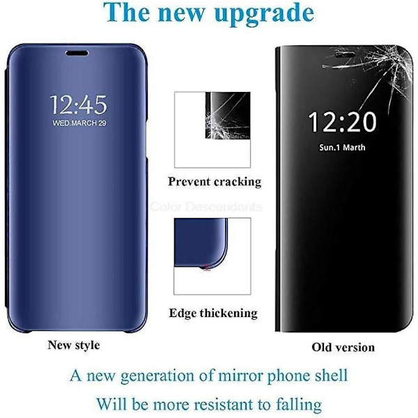 Samsung Galaxy S10 Plus Clear View Folio Cover - Blå
